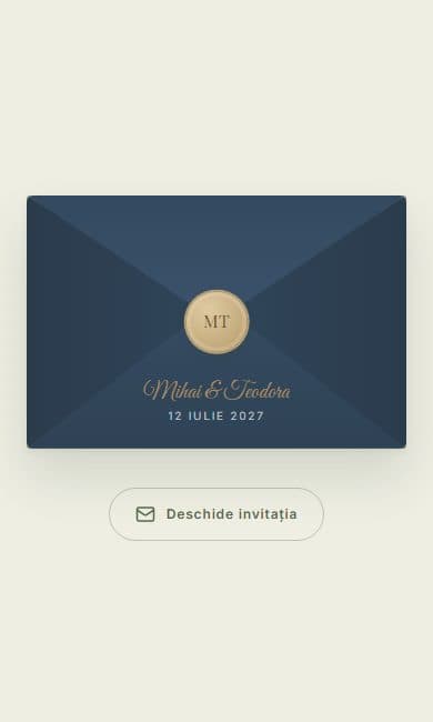 Previzualizare invitație Love Letter
